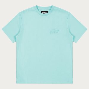 NOFS Mint Basic T-Shirt mit tonalem Logo Stitch
