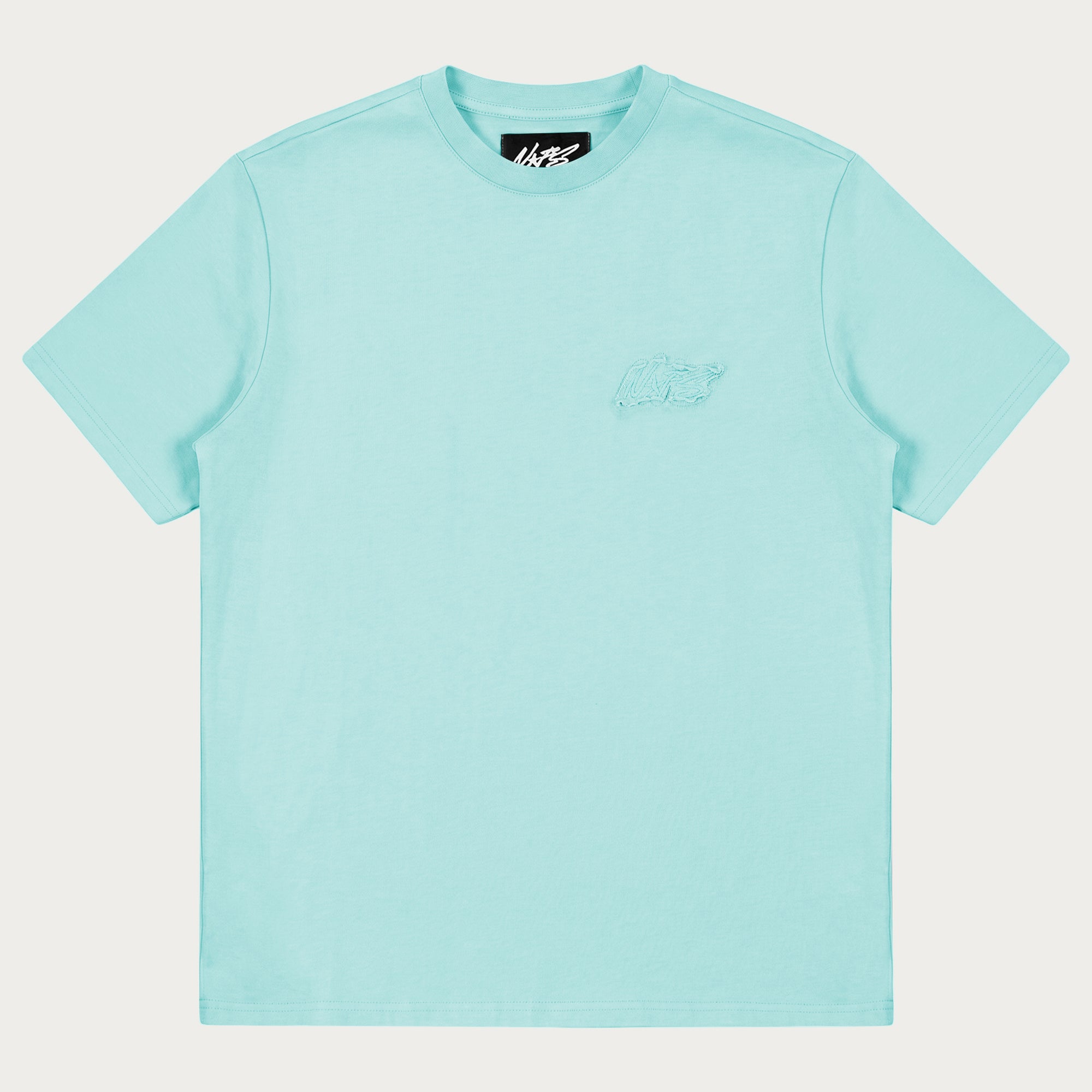 NOFS Mint Basic T-Shirt mit tonalem Logo Stitch NOFS Mint Basic T-Shirt mit tonalem Logo Stitch