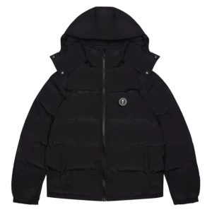 Trapstar Black Irongate Jacket mit Rückenprint