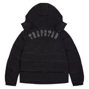 Trapstar Black Irongate Jacket mit Rückenprint
