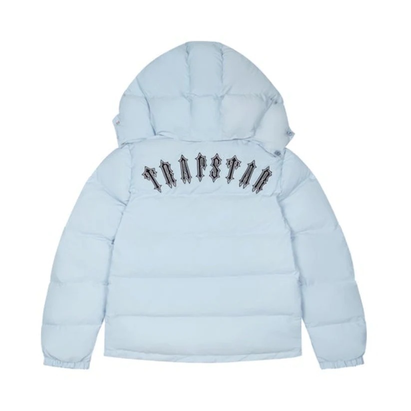 Trapstar Hellblaue Puffer Jacke hinten Trapstar Hellblaue Puffer Jacke hinten