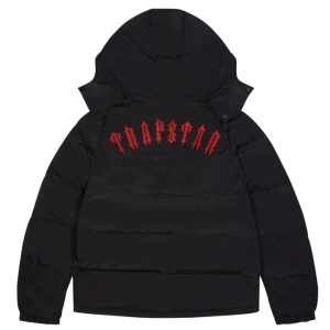 Trapstar Schwarze Jacke Rotes Logo