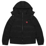 Trapstar Schwarze Puffer Jacke mit Logo