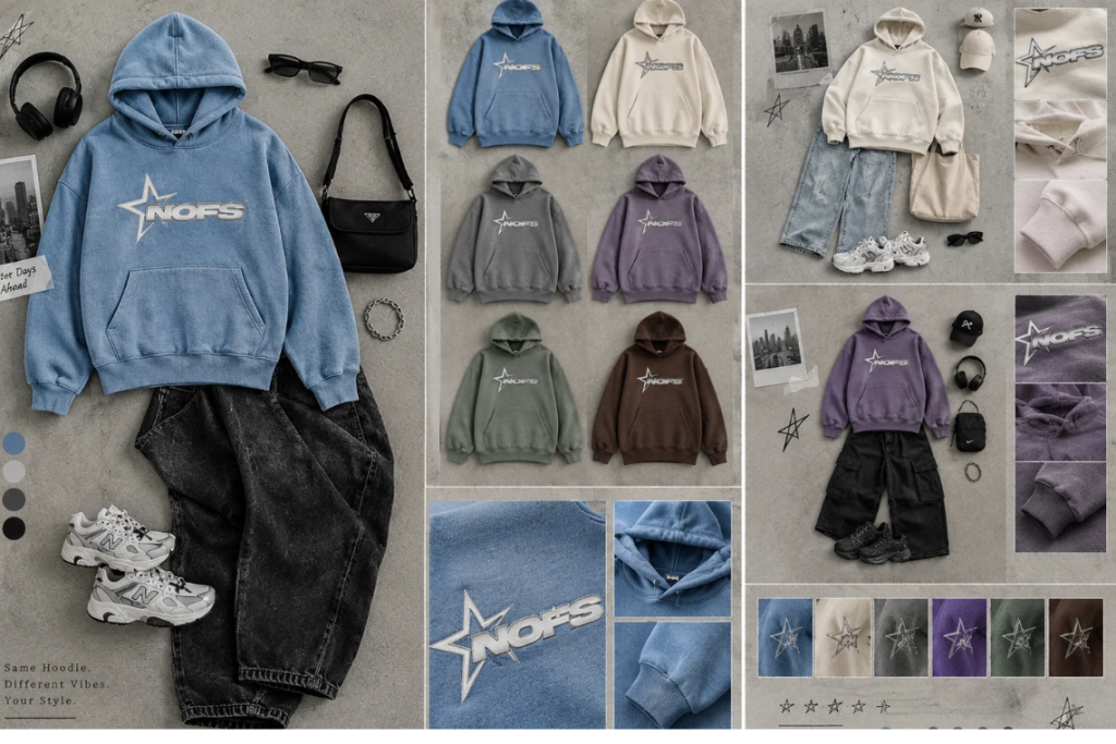 NOFS Hoodie stylen: Outfit-Ideen für jeden Anlass