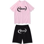 NOFS Baby Pink Signature Shorts Set mit Sternen Logo Print