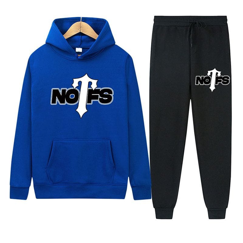NOFS Blue Black Tracksuit Trapstar Signature Set