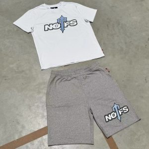 NOFS X Trapstar White Grey Set mit Cross Print