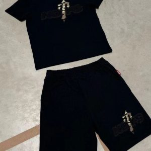NOFS X Trapstar Black Camo Set mit Cross Print