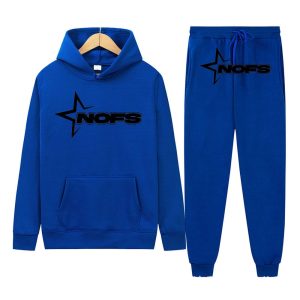 NOFS Blue Tracksuit mit schwarzem Star Logo