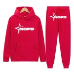 NOFS Dark Red Tracksuit mit weißem Star Logo