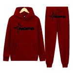 NOFS Burgundy Tracksuit mit Star Logo Print