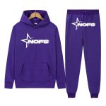 NOFS Purple Tracksuit mit weißem Star Logo