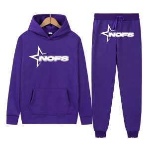 NOFS Purple Tracksuit mit weißem Star Logo