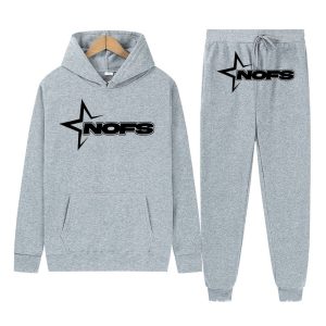 NOFS Grey Tracksuit mit schwarzem Star Logo