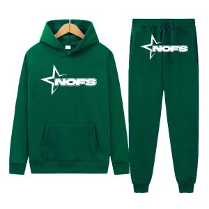 NOFS Green Tracksuit mit weißem Star Logo