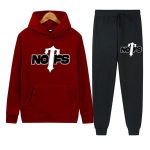NOFS Red Black Tracksuit mit Signature Print Set
