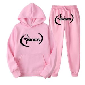 NOFS Pink Tracksuit mit Signature Logo Print