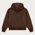 NOFS Brauner Zip-Hoodie Patch Logo