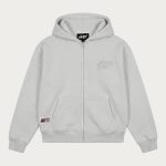 NOFS Grey Zip Hoodie in hellem Grau mit Reißverschluss