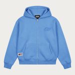 NOFS Sky Blue Zip Hoodie mit 3D Puff Logo