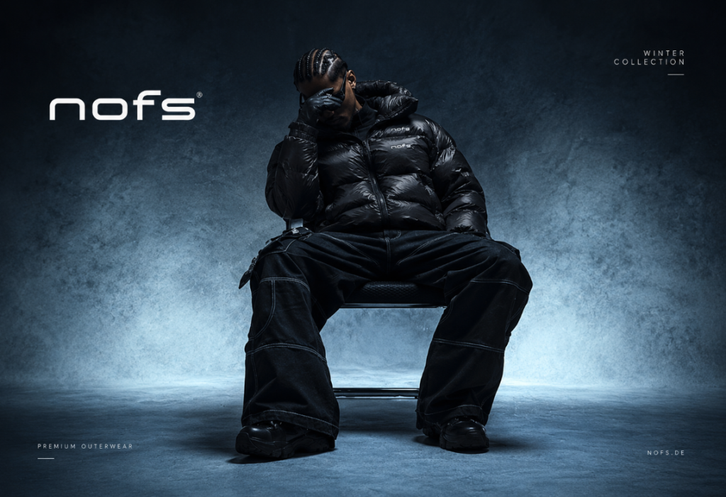 NOFS Black Bulletproof Puffer Jacke als Geschenk für Streetwear Fans unter dem Weihnachtsbaum